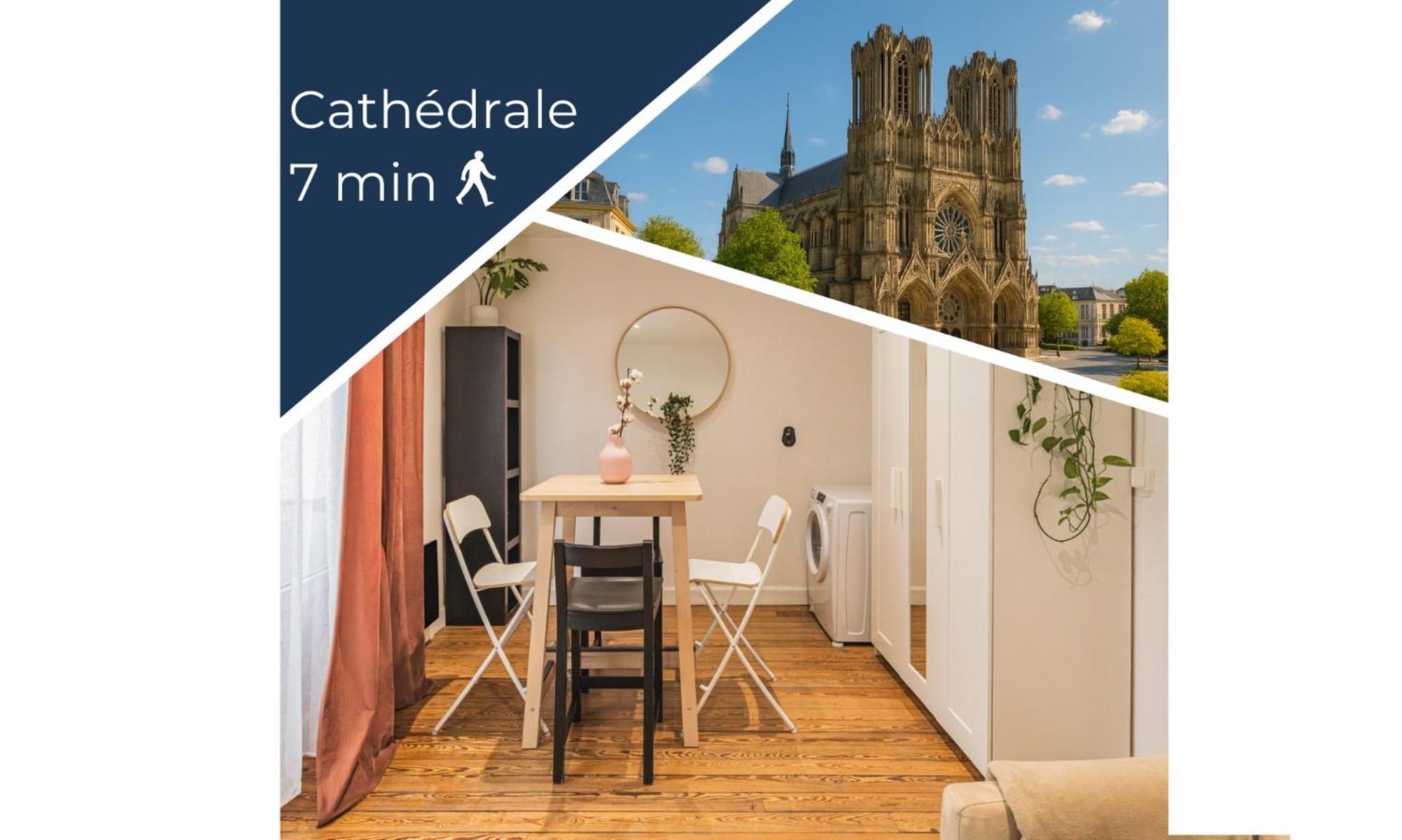 Appartement Cosy Proche Cathedrale แร็งส์ ภายนอก รูปภาพ